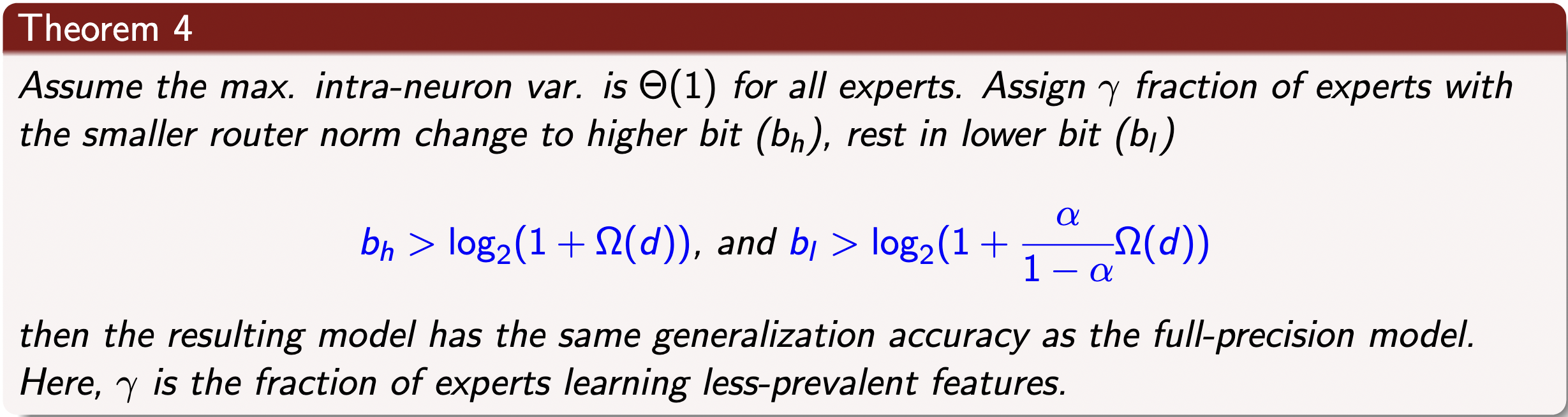 MoE Quantization Theorem 2
